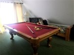 Upstairs with pool table